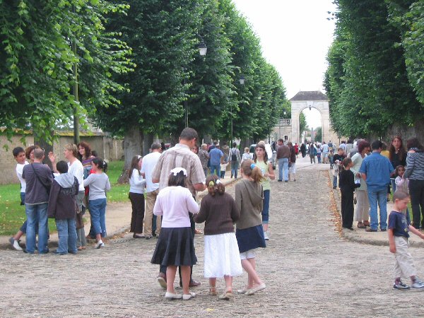 De ingang van de abdij