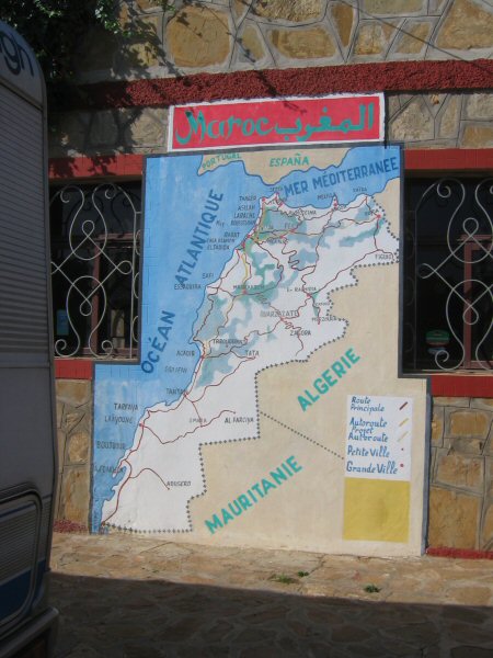 Map van Marokko