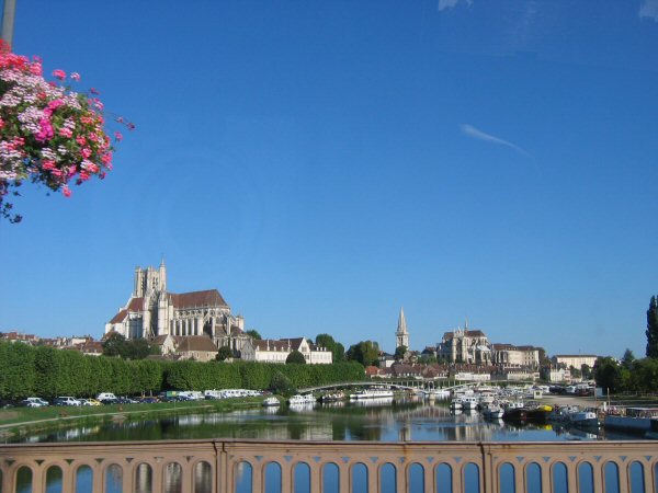 Zicht op Auxerre