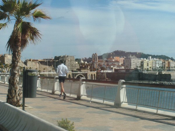 Zicht op Ceuta