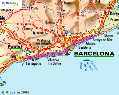 Canet de Mar tot Tarragona