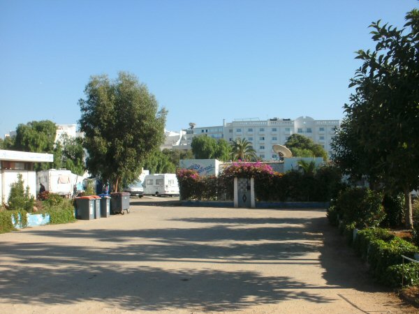 De camping van Agadir