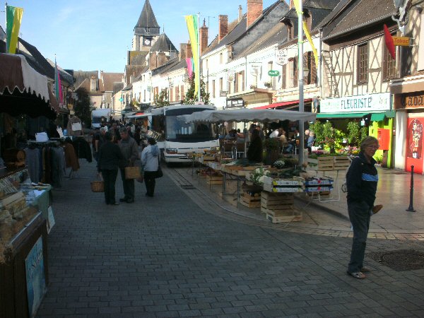 De markt in Aubigny-sur-Nre